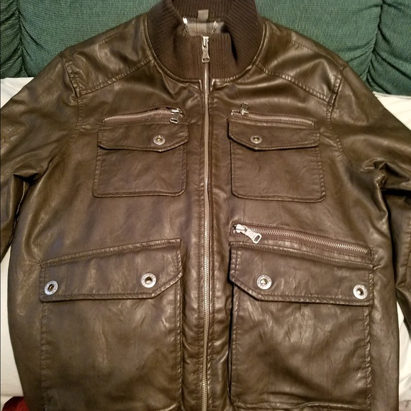 Guess men’s leather jacket - Picture 5 of 6